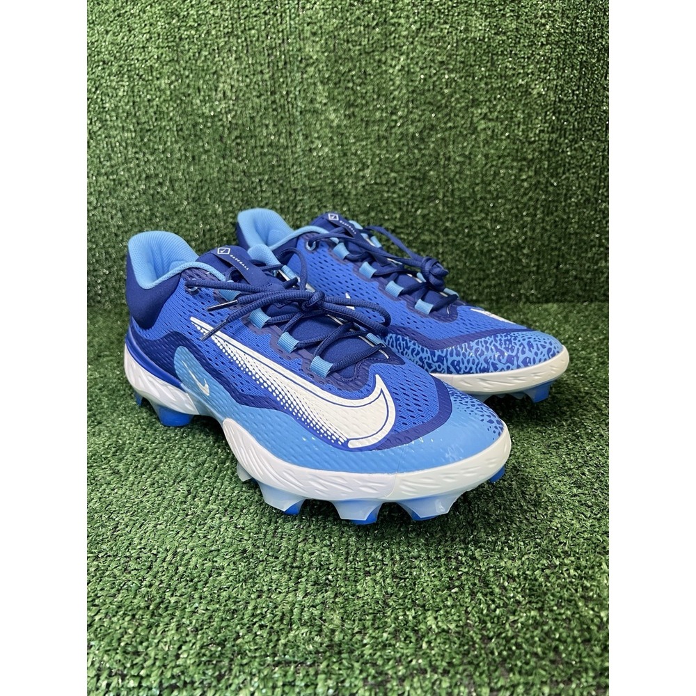 Nike Alpha Huarache Elite 4 Low MCS Baseball Cleats Blues Men's 14 DX6962-416